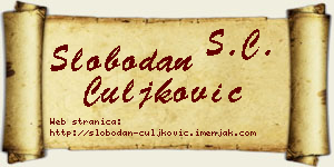 Slobodan Čuljković vizit kartica